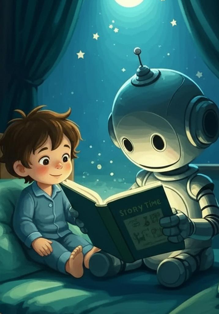 BeddyBot Reading a Story